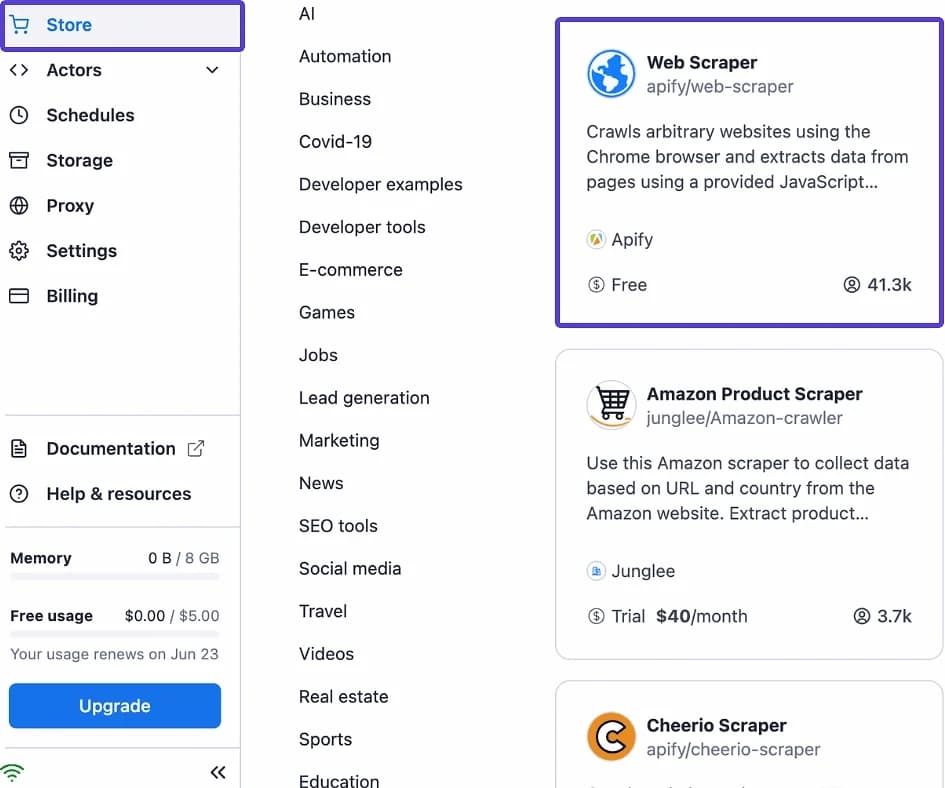 Integrating proxies with Apify