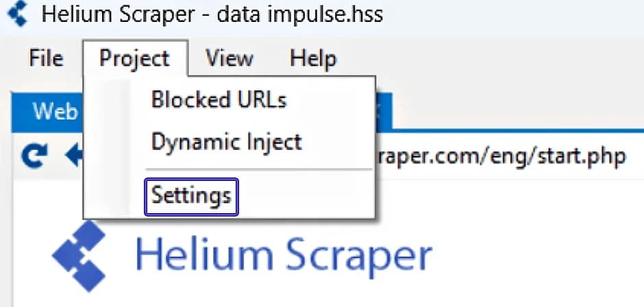 Korzystanie z serwerów proxy Stableproxy z programem Helium Scraper