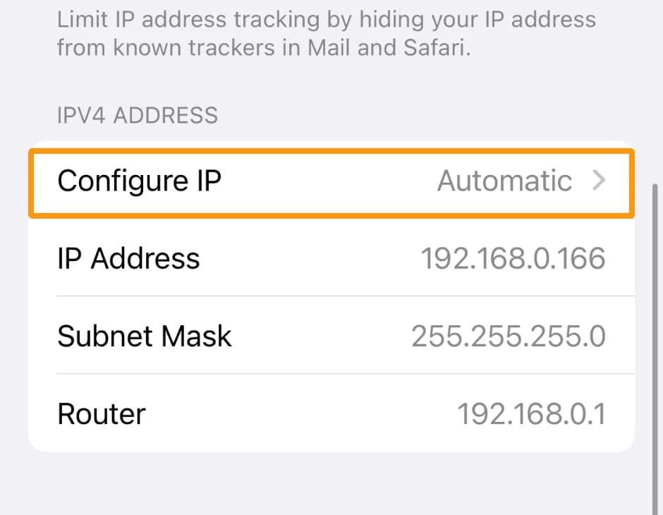 Setting up a proxy server on an iPhone or iPad