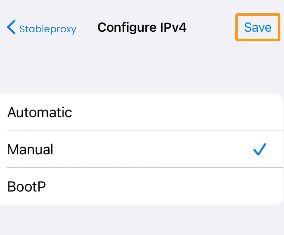 Setting up a proxy server on an iPhone or iPad