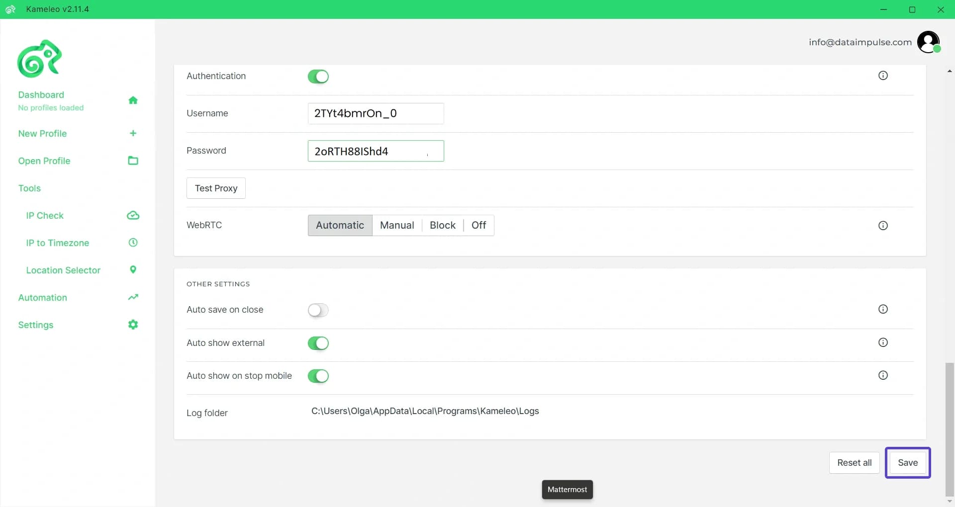 Integracja Kameleo Proxy ze Stableproxy