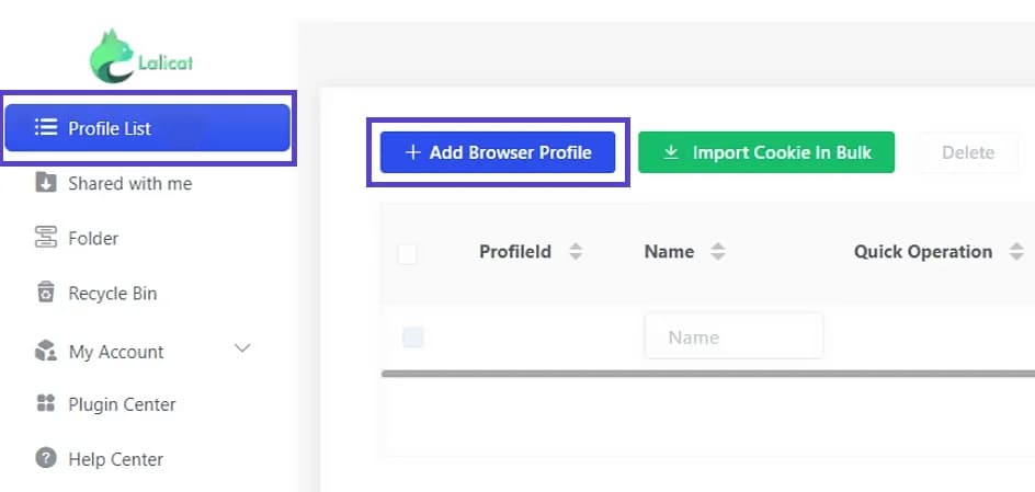 Integrating Proxies with Lalicat Browser