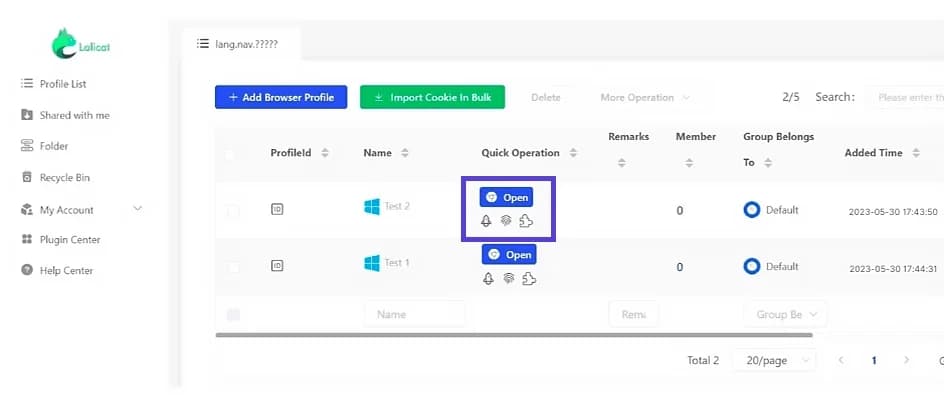 Integrating Proxies with Lalicat Browser