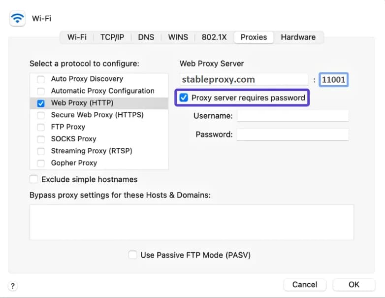 Jak skonfigurować serwer proxy na urządzeniach z systemem macOS?