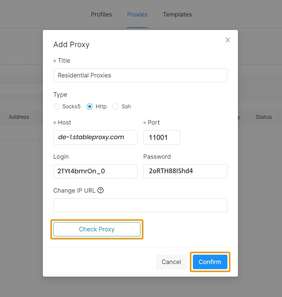 How to configure proxy using Octo Browser