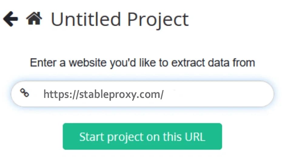 Proxy integration with ParseHub