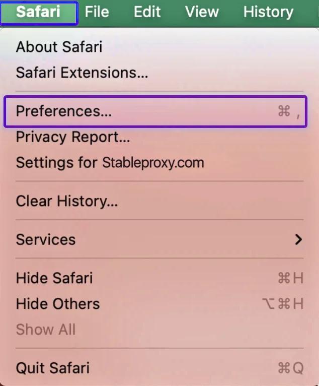 How to set up proxy servers in Safari on macOS