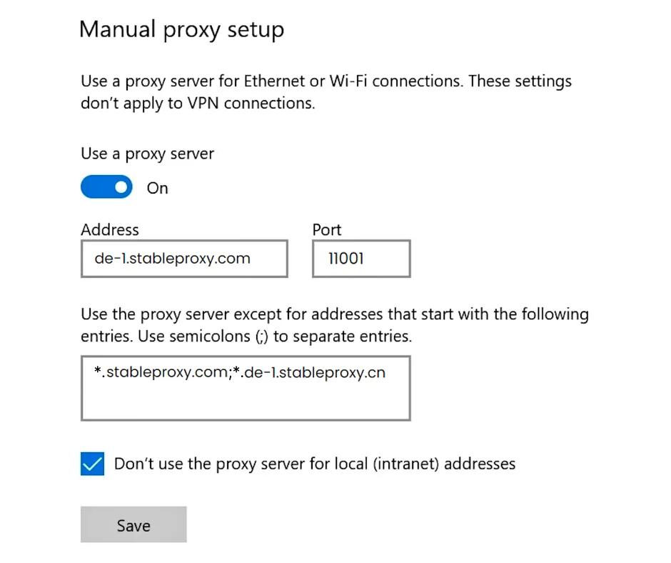 Налаштування проксі-сервера в Windows 10 і 11
