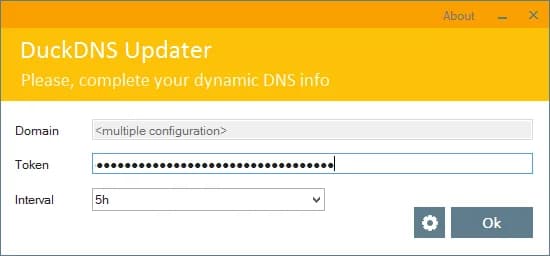 Authorisation with Duck DNS