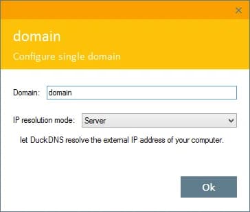 Authorisation with Duck DNS