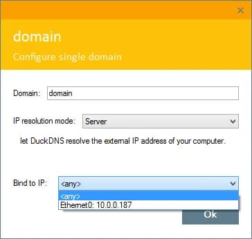 Authorisation with Duck DNS